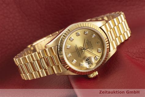 rolex damenuhr medium gold 18k 1975 gebraucht|rolex lady datejust 26 mm.